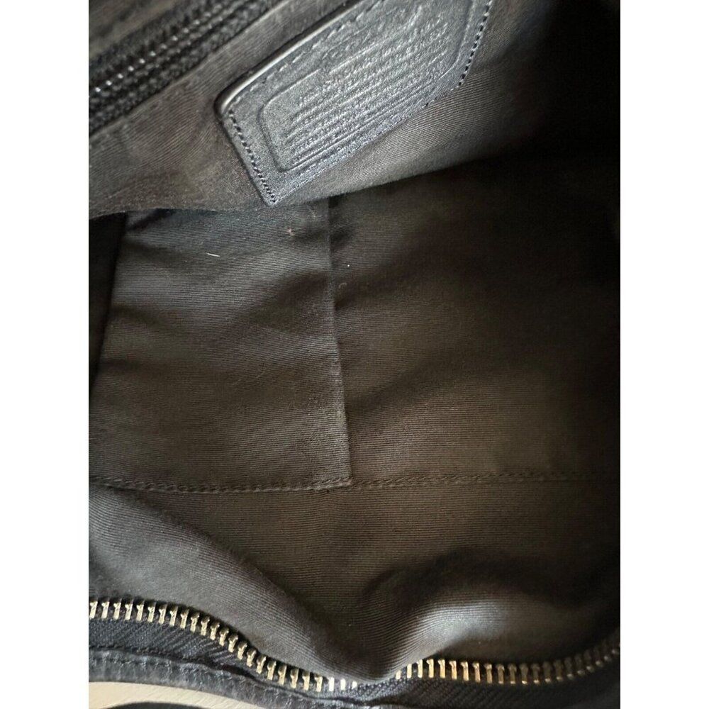 Coach Signature Canvas and Leather Shoulder Bag with Tassel Detail - Picture 14 of 16